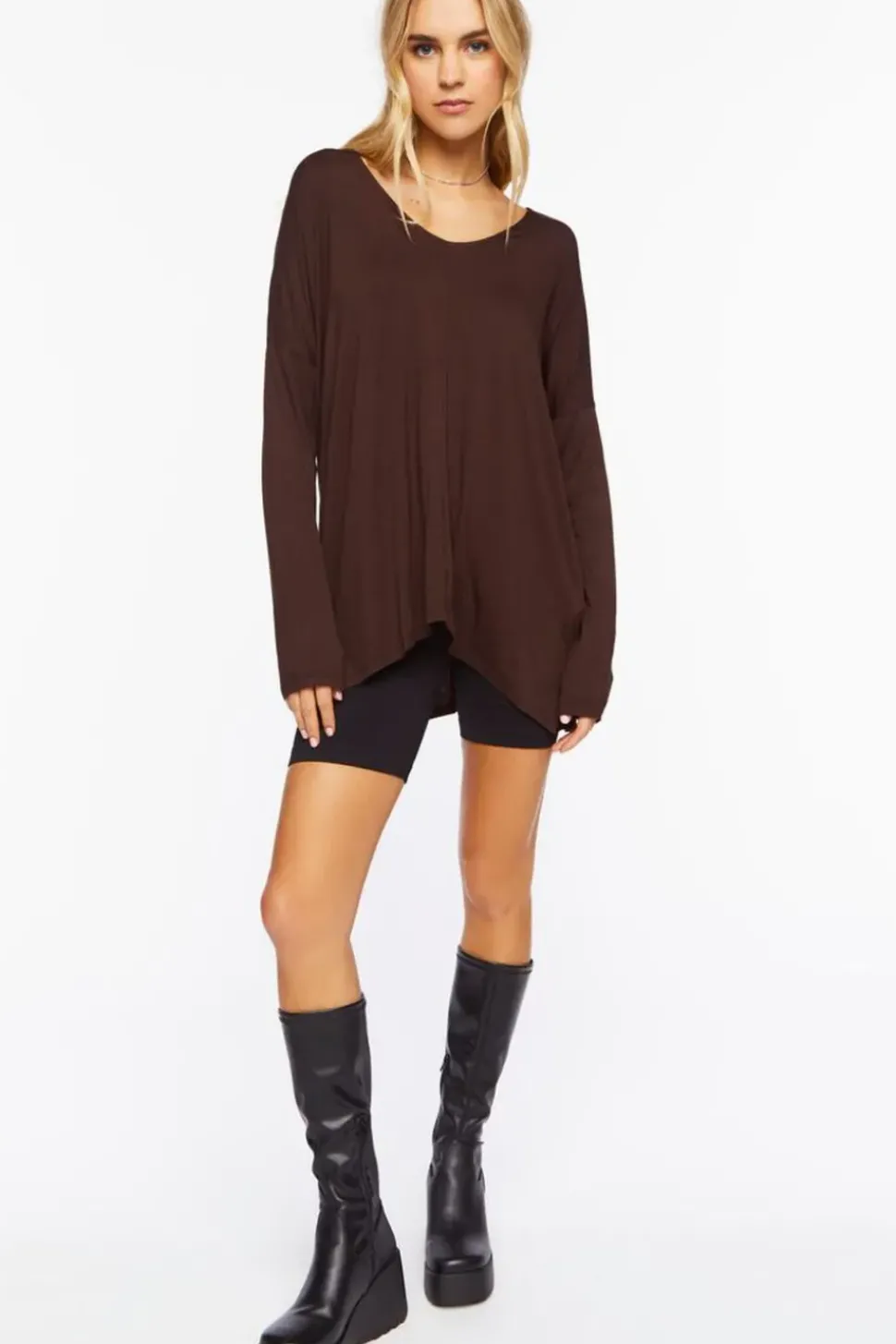 Oversized Long-Sleeve Top