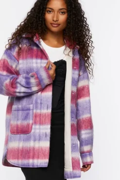 Oversized Plaid Longline Coat