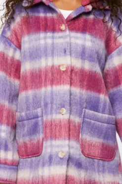 Oversized Plaid Longline Coat