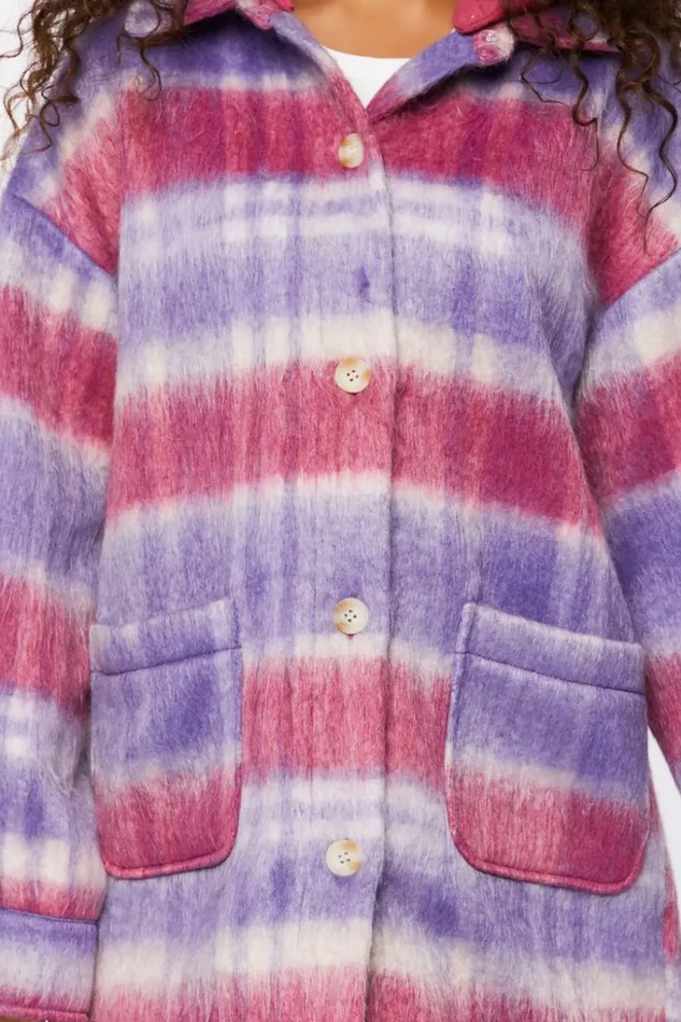 Oversized Plaid Longline Coat
