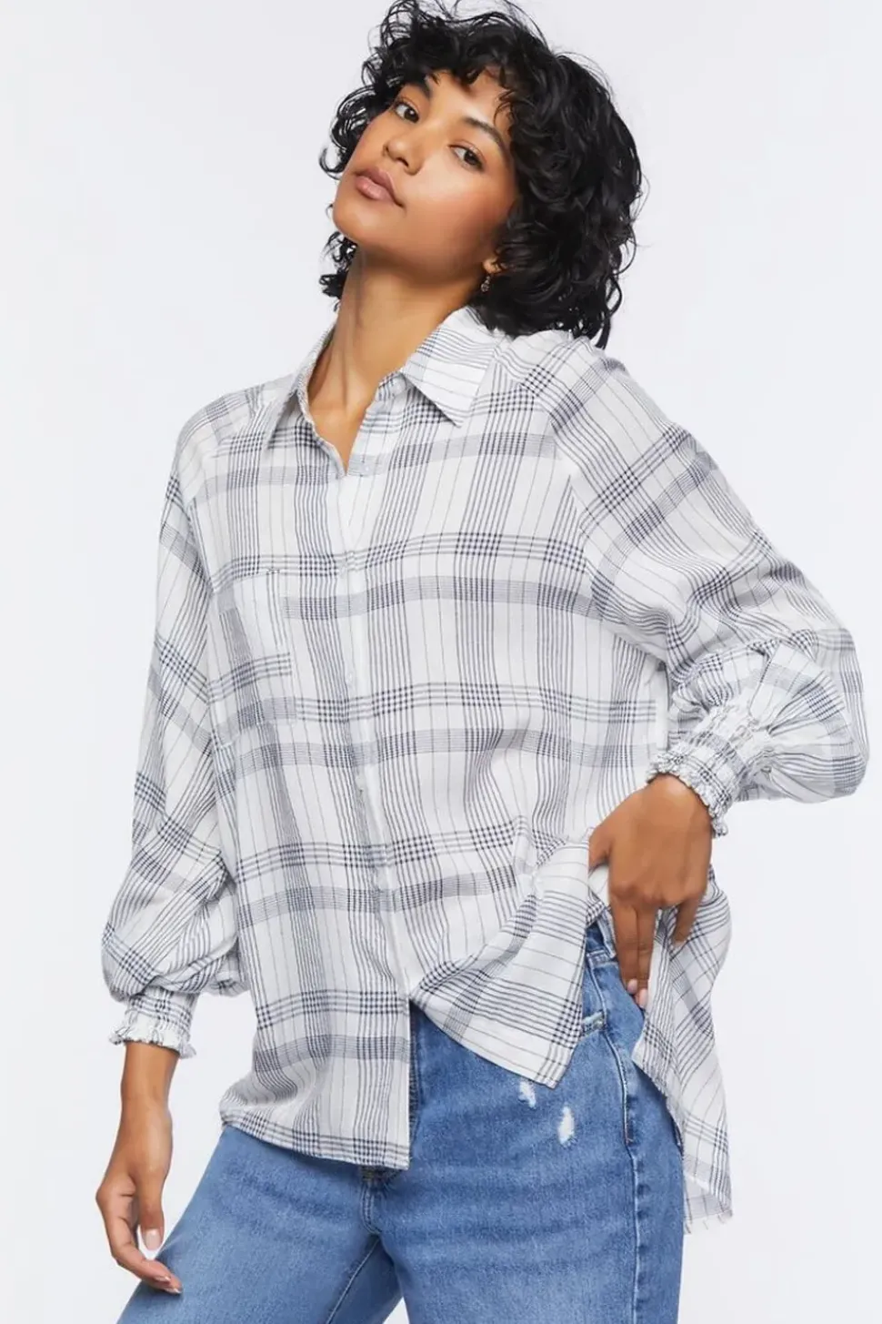 Oversized Plaid Shirt