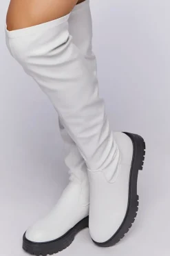 Over-The-Knee Lug-Sole Boots