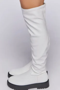 Over-The-Knee Lug-Sole Boots