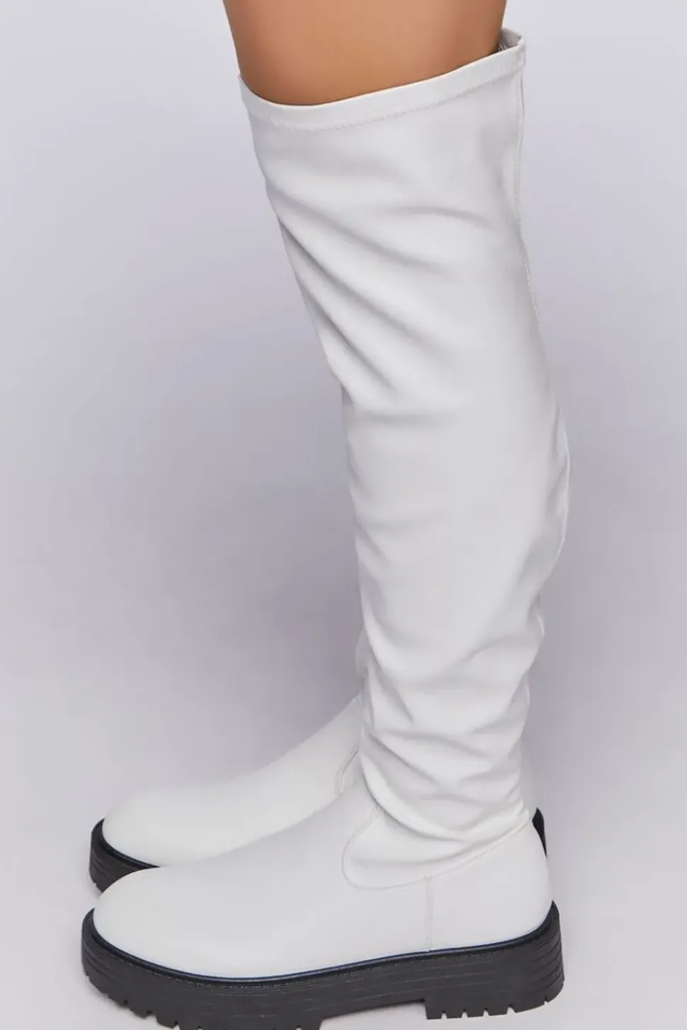 Over-The-Knee Lug-Sole Boots