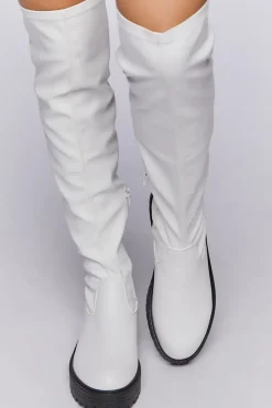 Over-The-Knee Lug-Sole Boots