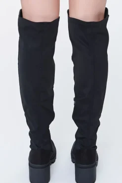 Over-The-Knee Lug-Sole Boots