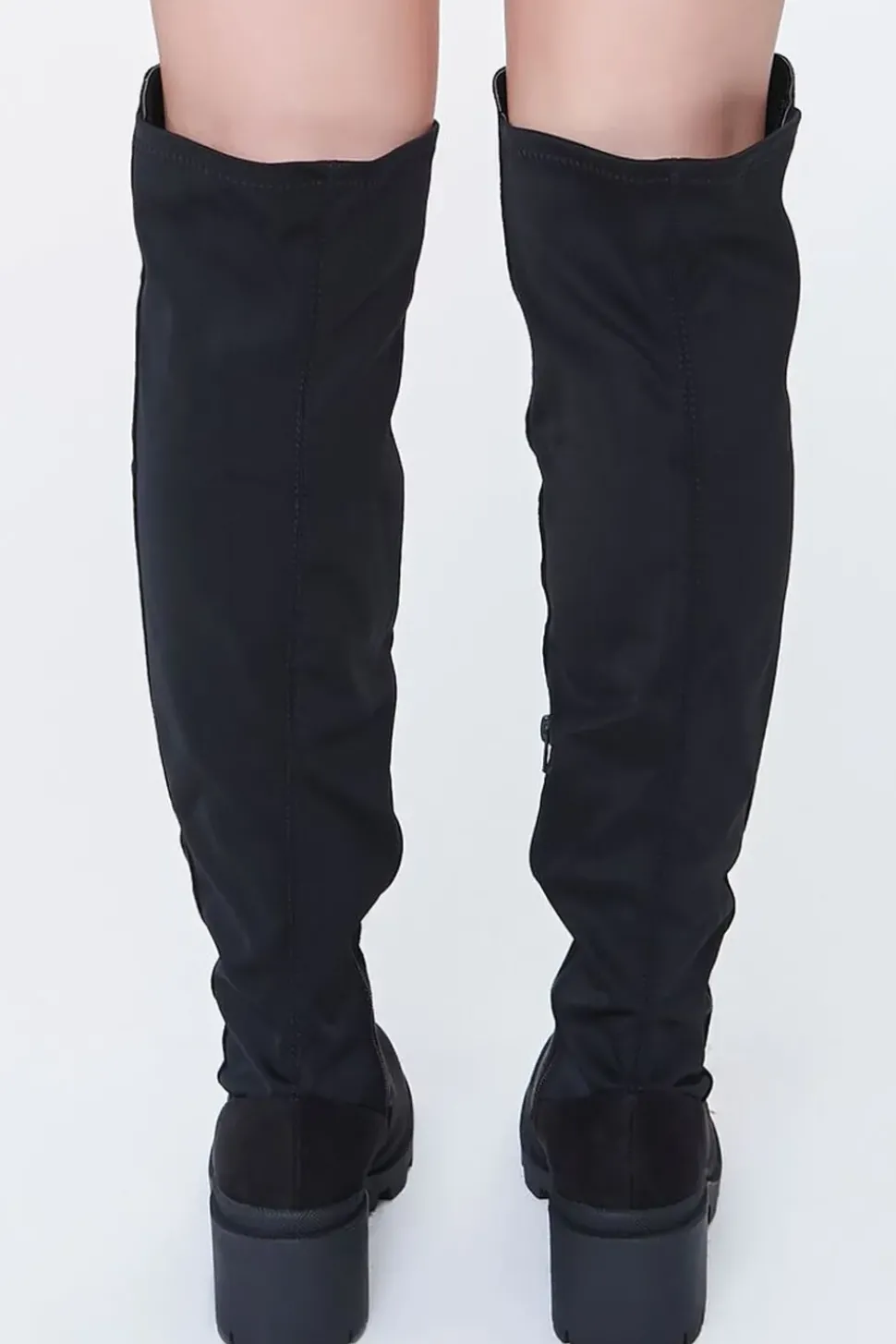Over-The-Knee Lug-Sole Boots