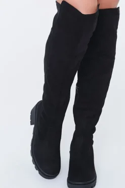 Over-The-Knee Lug-Sole Boots