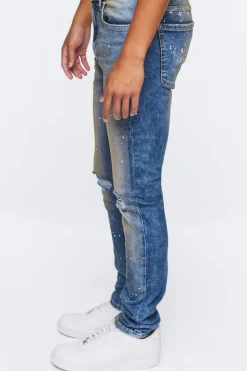 Paint Splatter Skinny Jeans