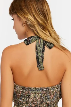 Paisley Halter Mini Dress