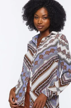 Paisley Print Buttoned Shirt
