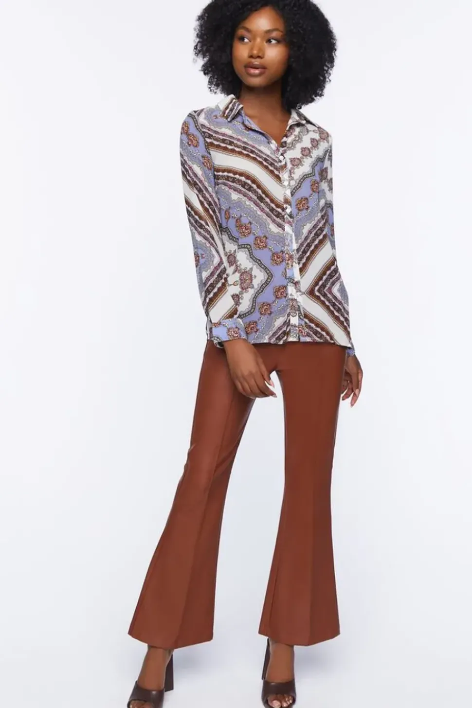 Paisley Print Buttoned Shirt