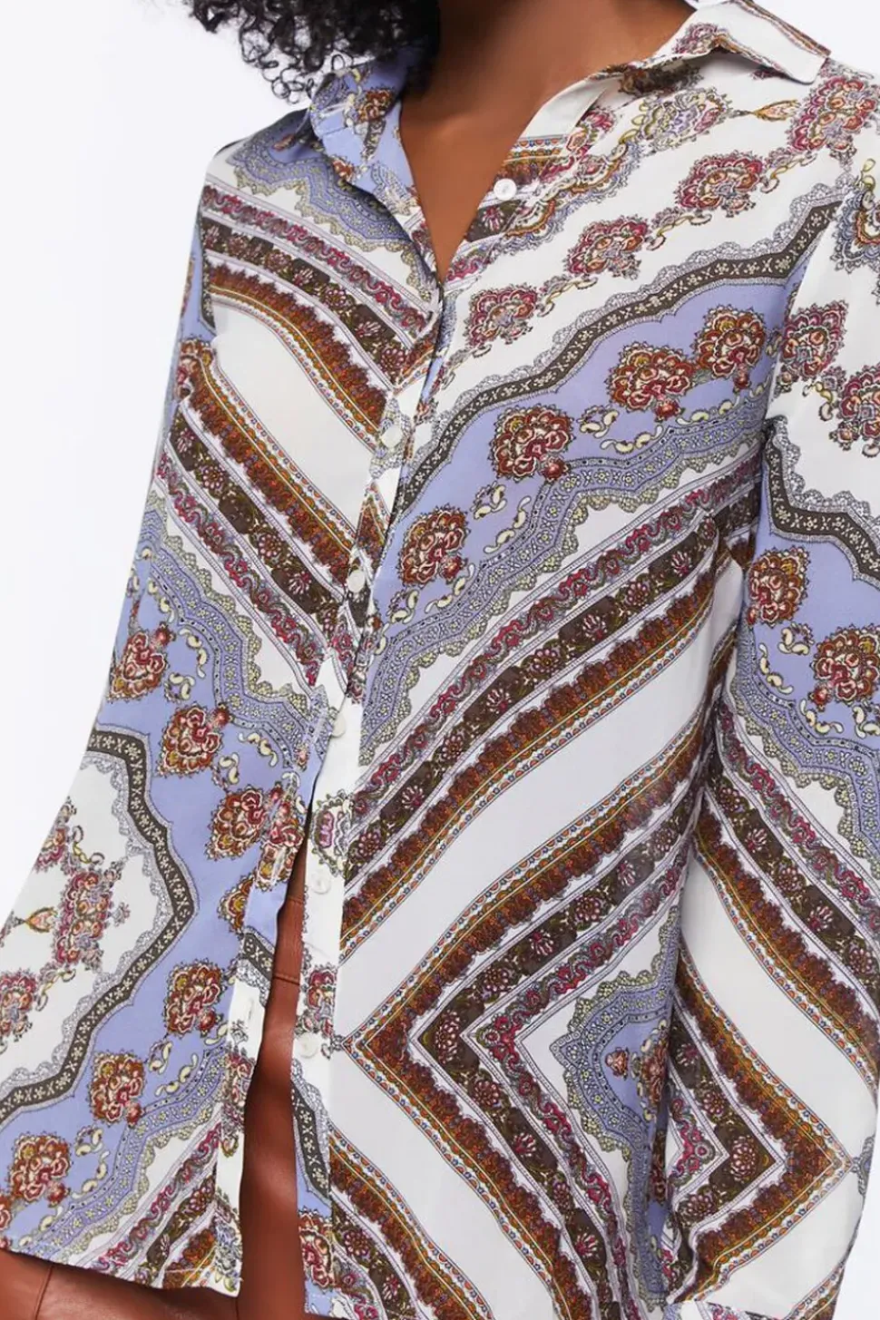 Paisley Print Buttoned Shirt