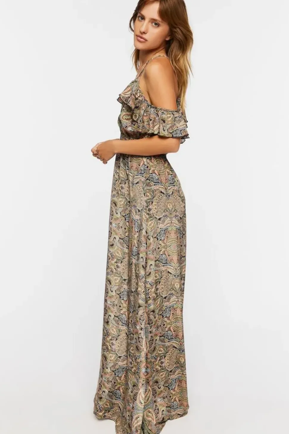 Paisley Print Maxi Dress