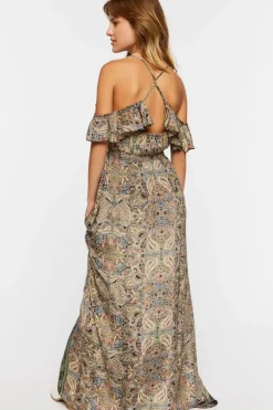 Paisley Print Maxi Dress
