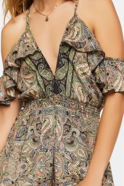 Paisley Print Maxi Dress