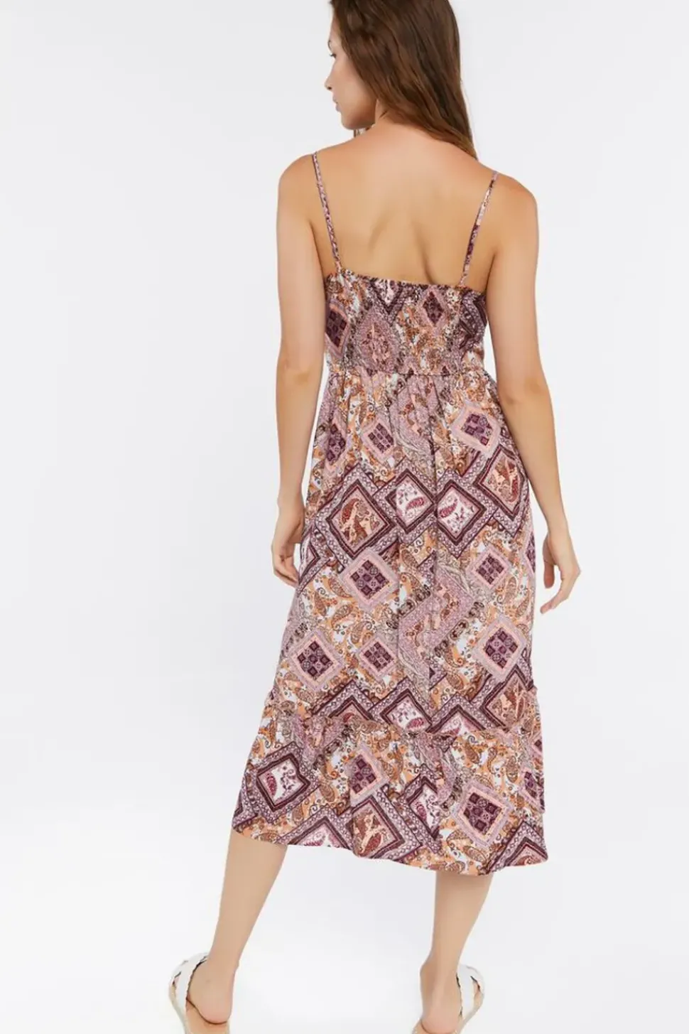 Paisley Print Midi Dress