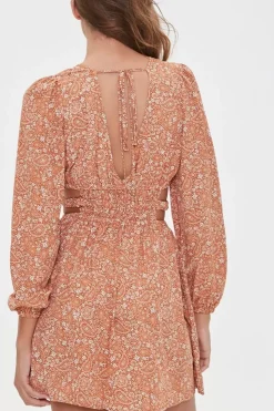 Paisley Print Mini Dress
