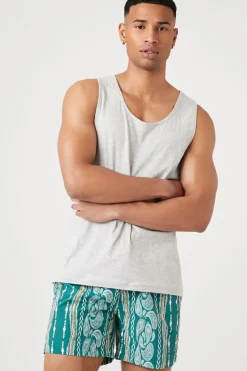 Paisley Print Swim Trunks