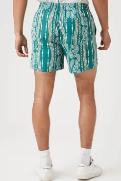 Paisley Print Swim Trunks