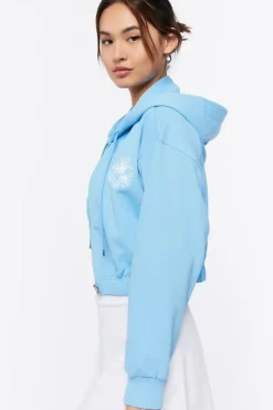 Palm Beach Graphic Zip-Up Hoodie