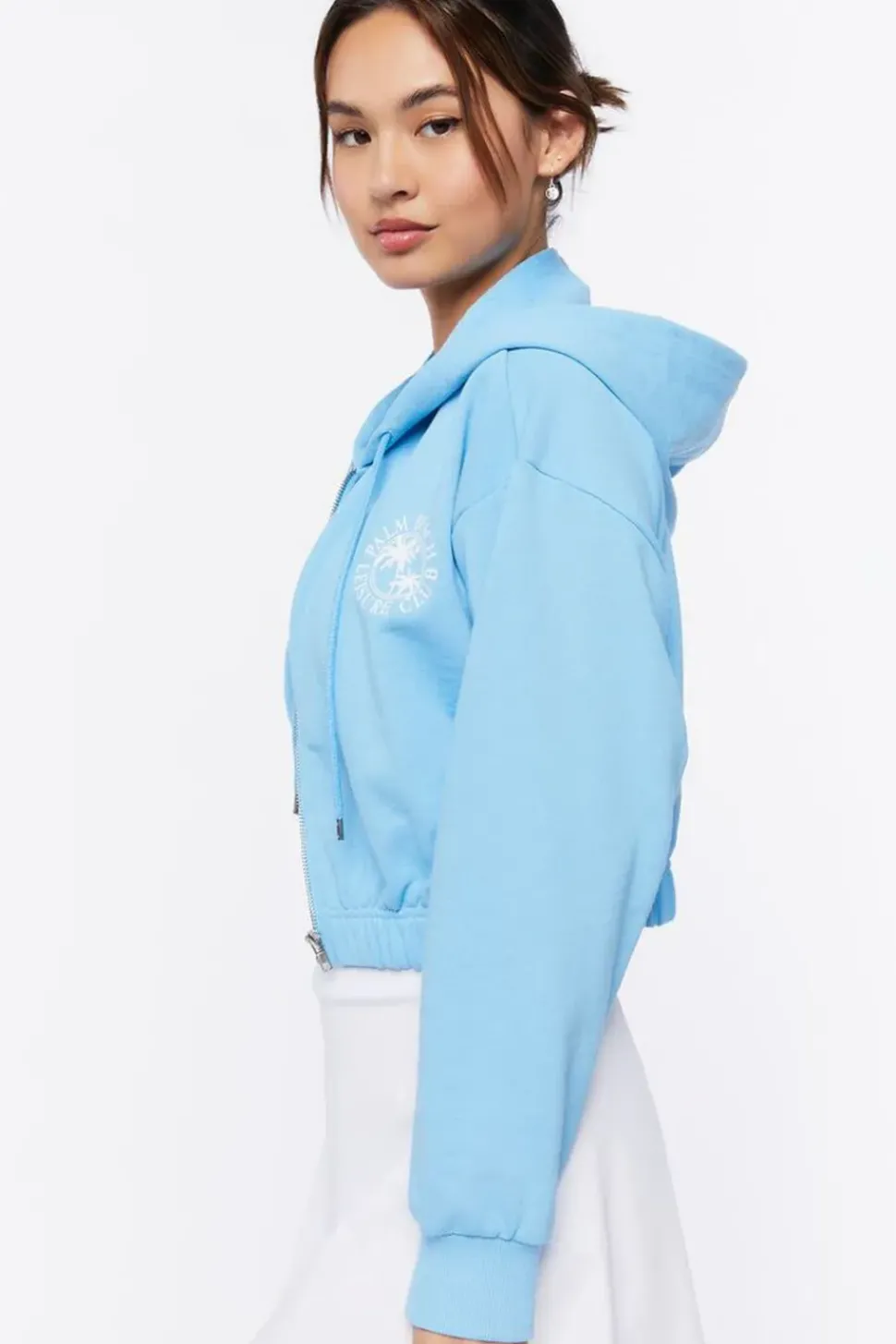 Palm Beach Graphic Zip-Up Hoodie