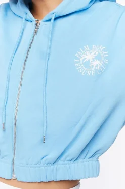 Palm Beach Graphic Zip-Up Hoodie
