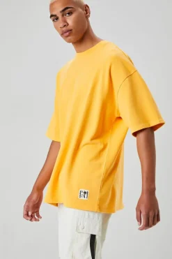 Palm Tree Patch Short-Sleeve Sweatshirt