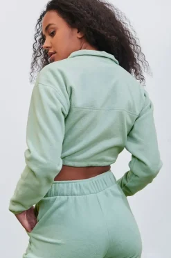 Pantone Fleece Cropped Pullover