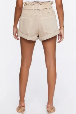 Paperbag High-Rise Shorts