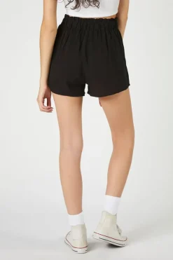 Paperbag High-Rise Shorts
