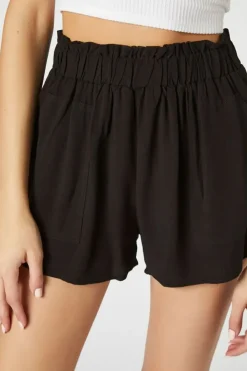 Paperbag High-Rise Shorts