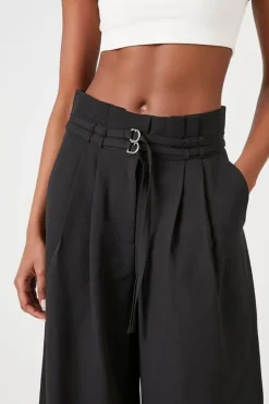 Paperbag Wide-Leg Pants