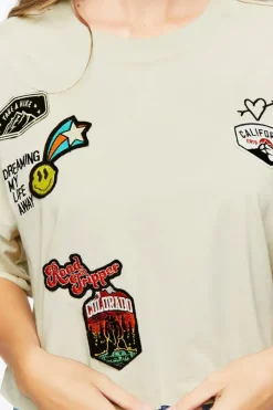Patch Graphic Cropped Tee