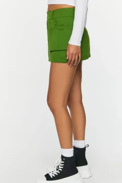 Patch Pocket A-Line Mini Skirt