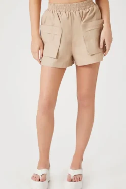 Patch-Pocket Pull-On Shorts