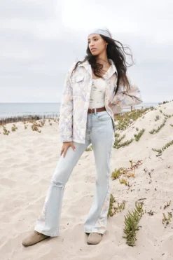 Patchwork Flare Jeans