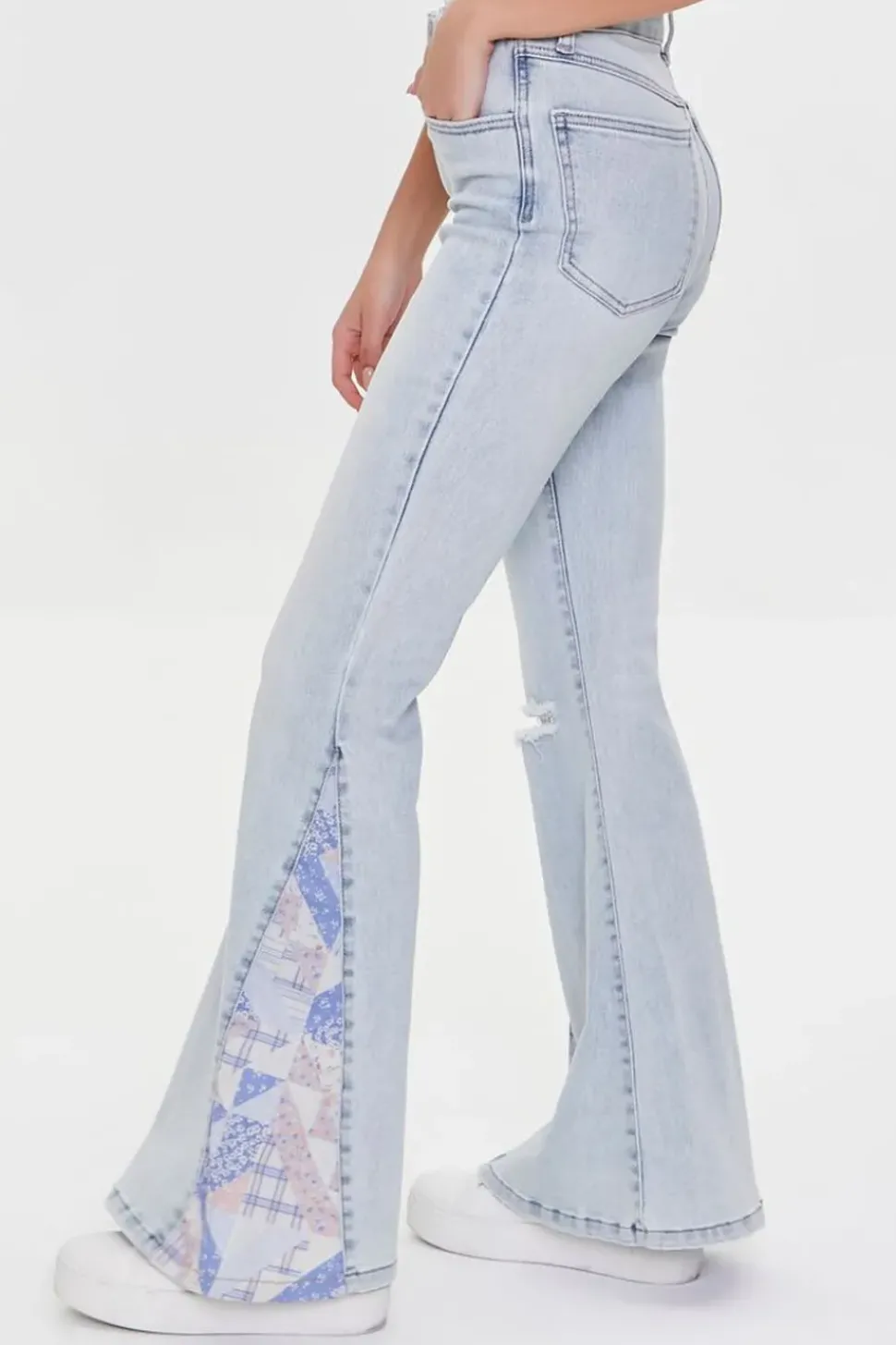 Patchwork Flare Jeans