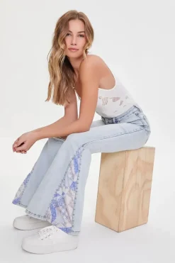 Patchwork Flare Jeans