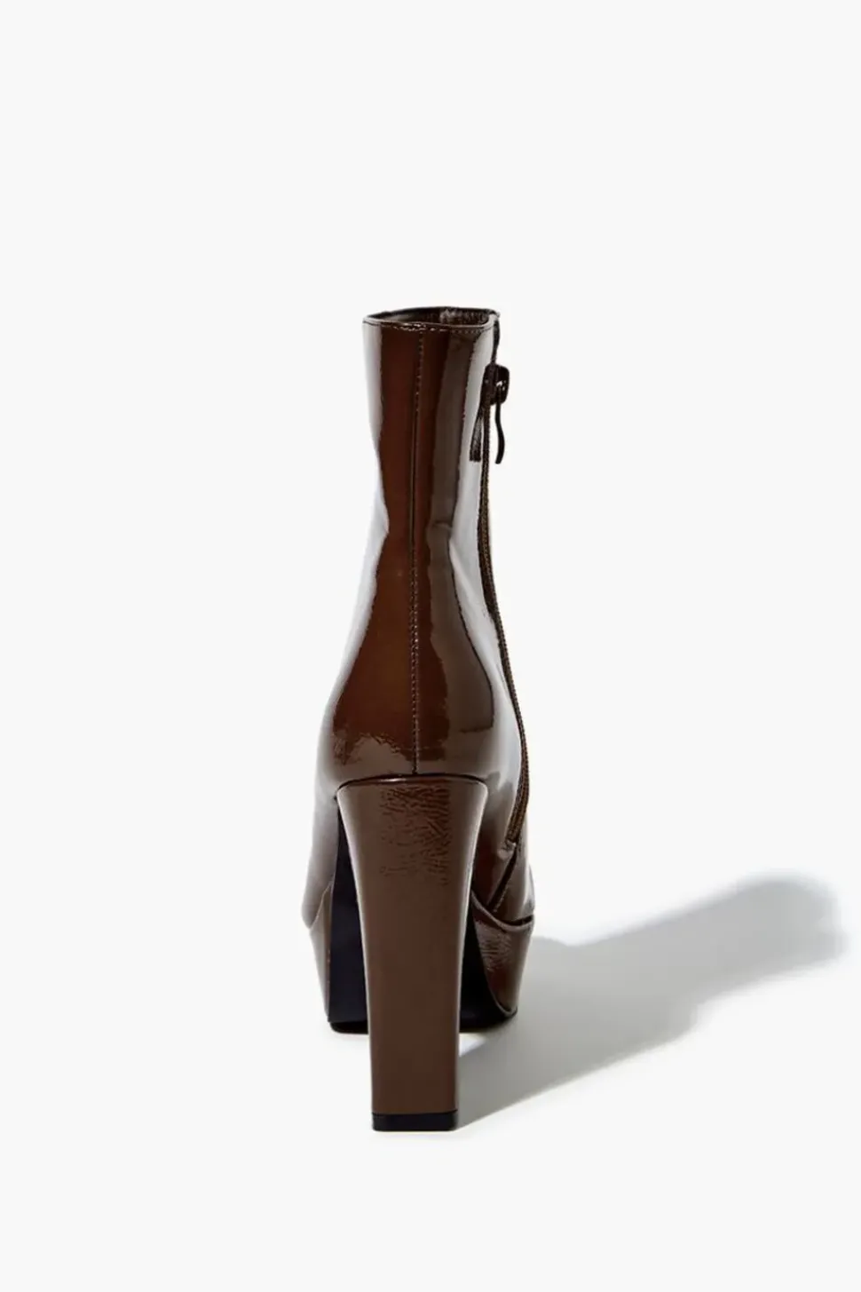 Pebbled Faux Leather Booties