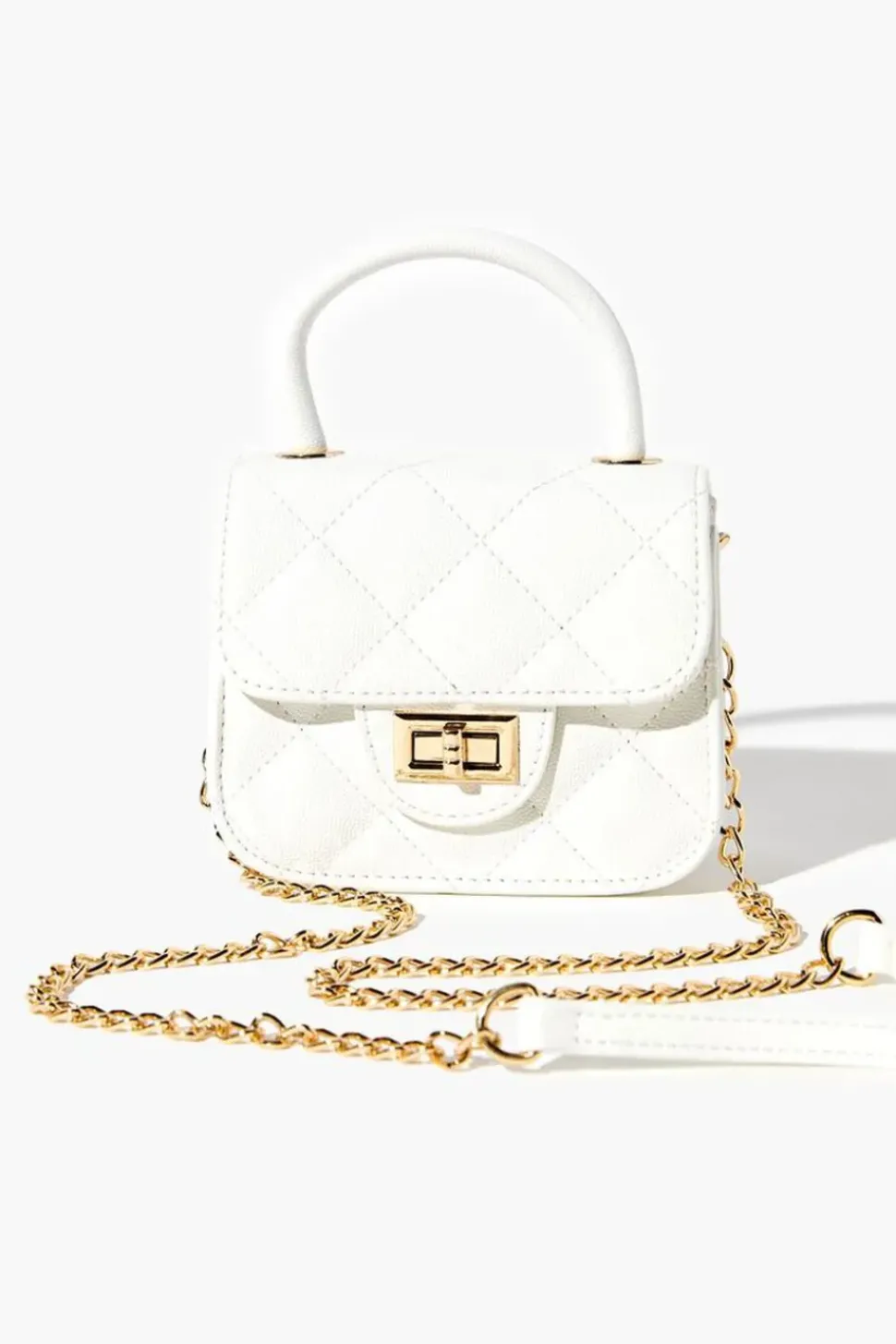 Pebbled Vinyl Mini Crossbody Bag