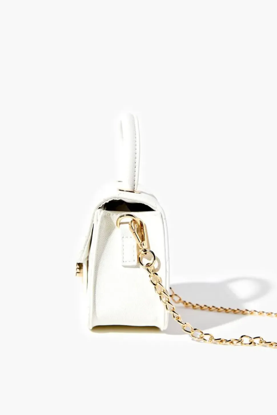 Pebbled Vinyl Mini Crossbody Bag