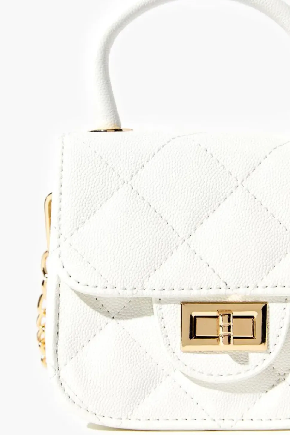 Pebbled Vinyl Mini Crossbody Bag