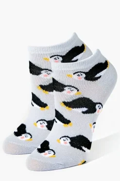 Penguin Print Ankle Socks