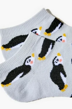 Penguin Print Ankle Socks
