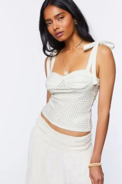 Perforated Tie-Strap Cami