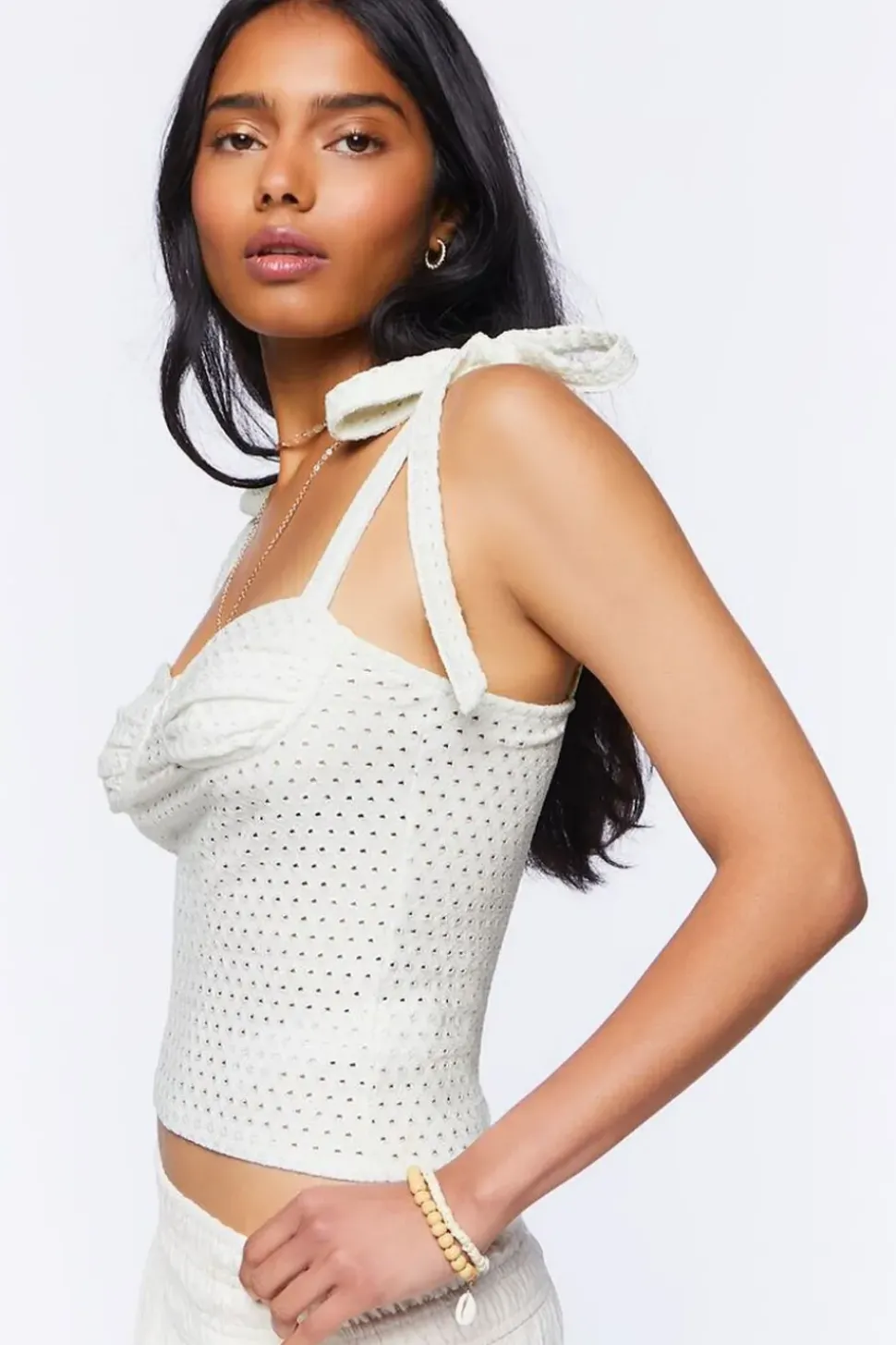 Perforated Tie-Strap Cami
