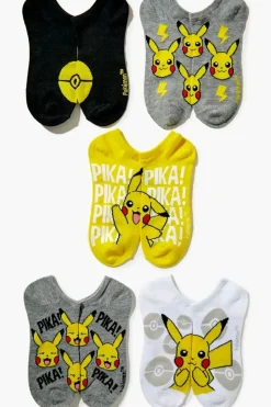 Pikachu Ankle Socks Set - 5 Pack