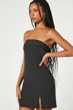 Pinstriped Mini Dress