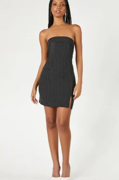 Pinstriped Mini Dress